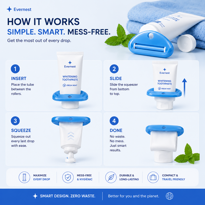 Evernest Toothpaste Squeezer (Pack of 4)