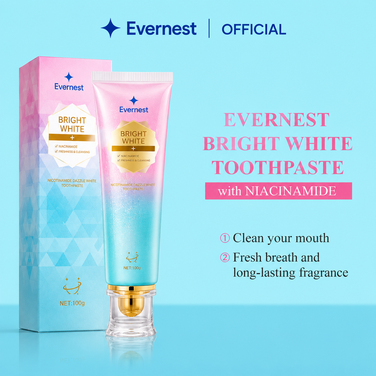 Evernest Niacinamide Whitening Toothpaste