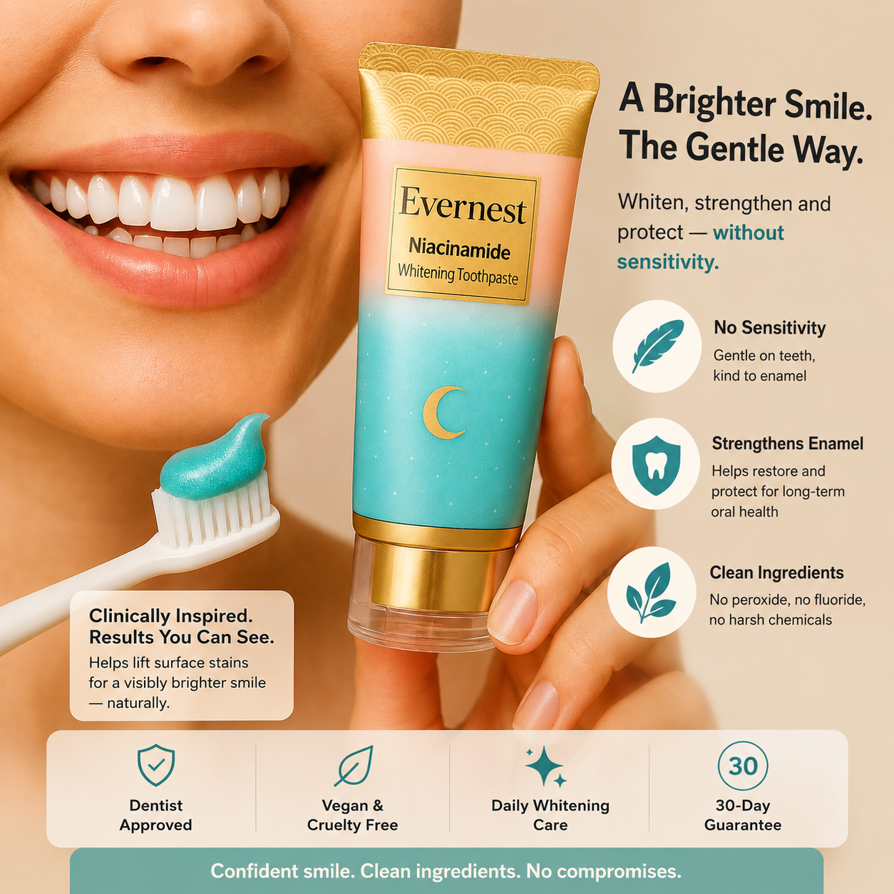 Evernest Niacinamide Whitening Toothpaste